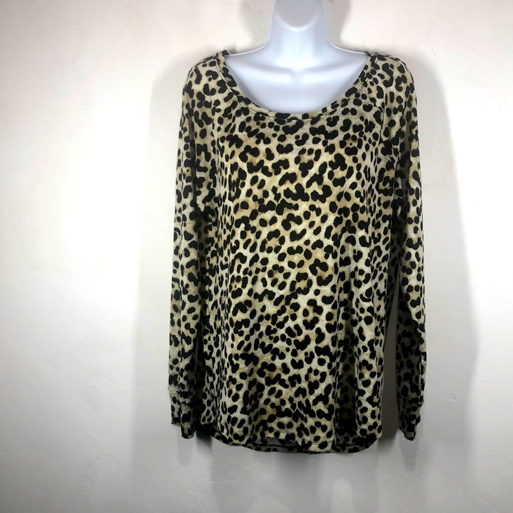 Express Leopard Print Sweater Size Large - image 1